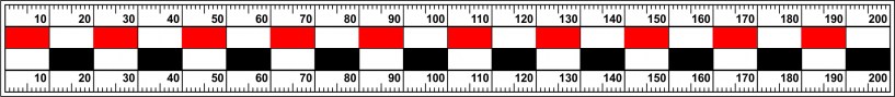 Měřítko 20 x 2 ČRBm-1